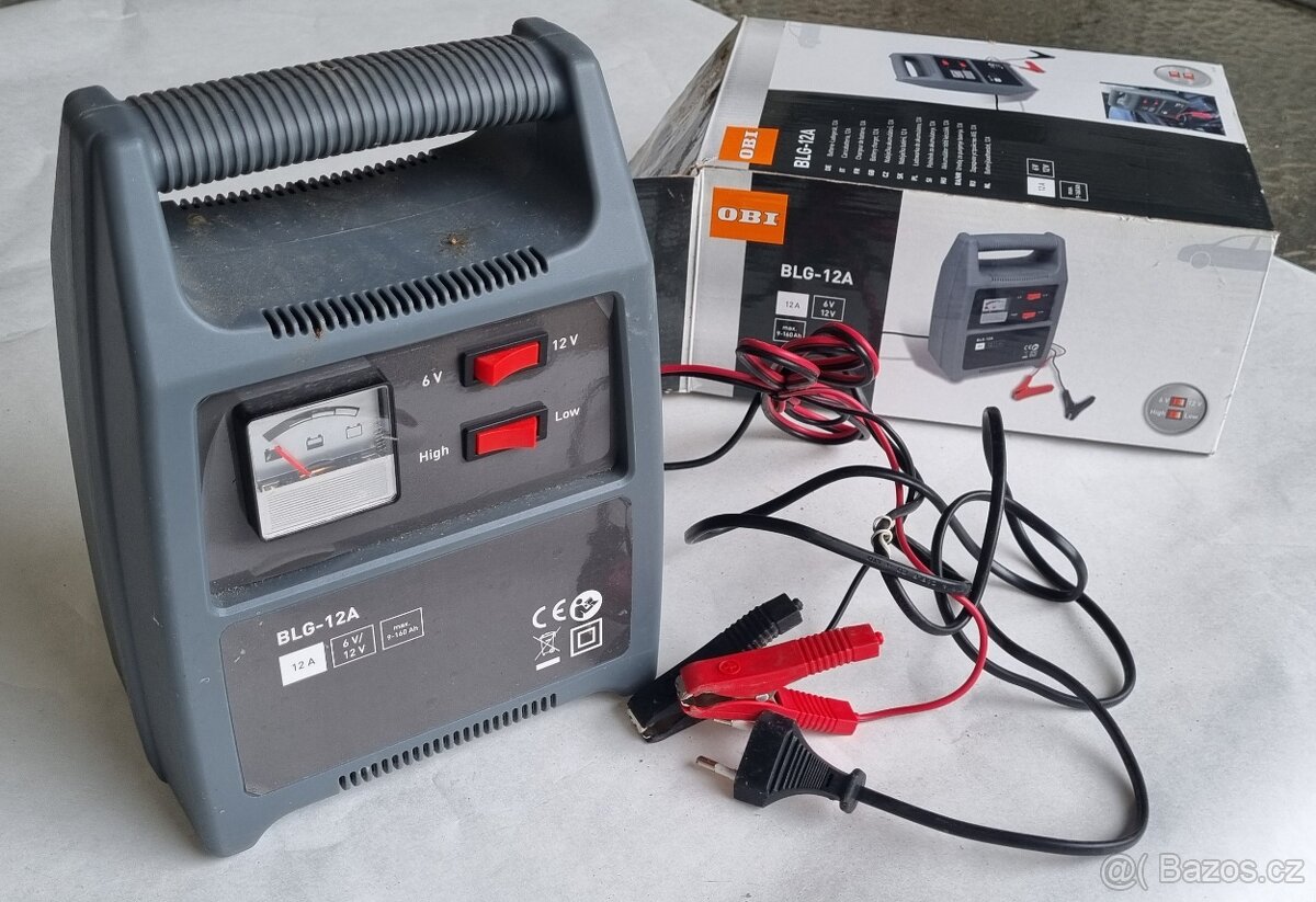 OBI BLG-12A – nabíječka autobaterií 6V/12V, 12A