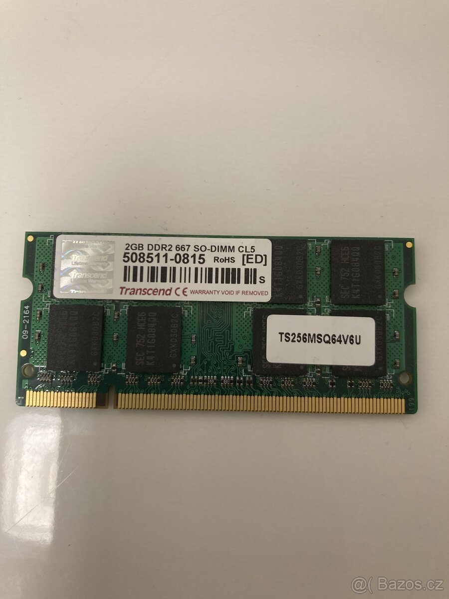 2 GB DDR2 667 MHz SO-DIM TS256MSQ64V6U