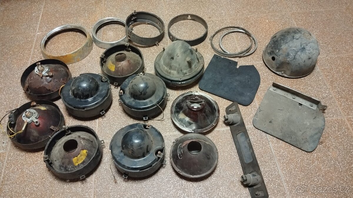 Mix světel, hrncu, lišta, paraboly na SKODA 100 - 120