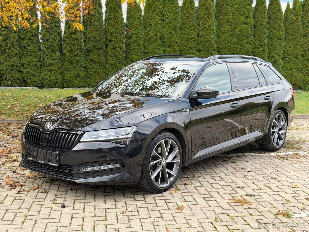 ŠKODA SUPERB III SPORTLINE 2.0TDI 147kW DSG • VC • TZ • 2023