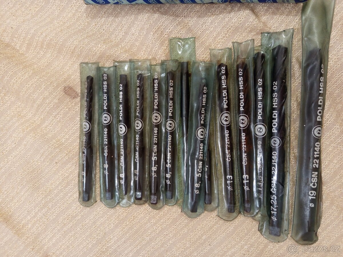 Vrtáky do kovu s kuželovou stopkou HSS 02