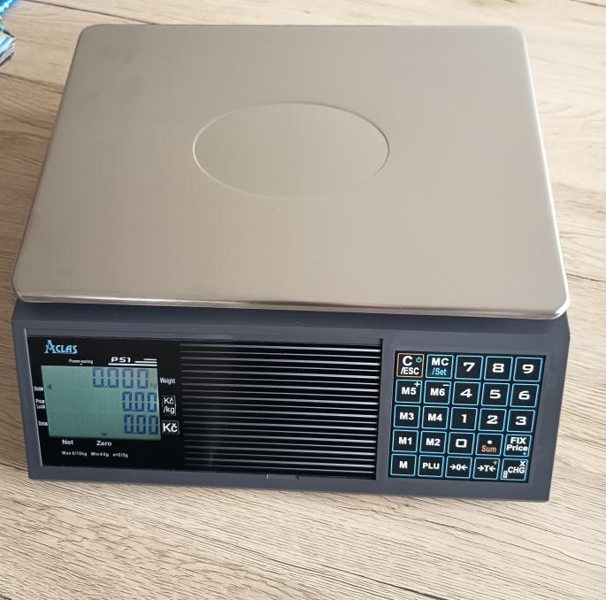 Obchodní váha ACLAS PS1 do 15kg,cejchovaná
