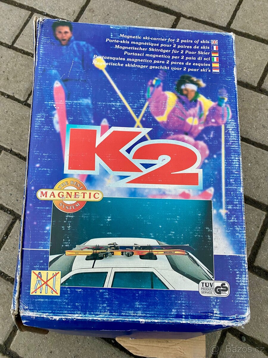 Magnetické držáky na lyže