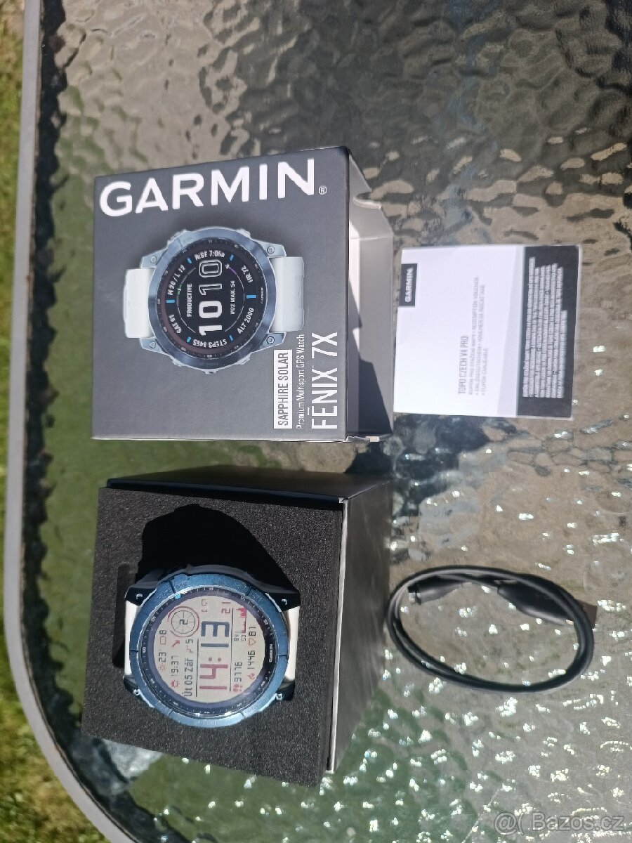 Chytré hodinky/sporttester Garmin Fenix 7x sapphire solar