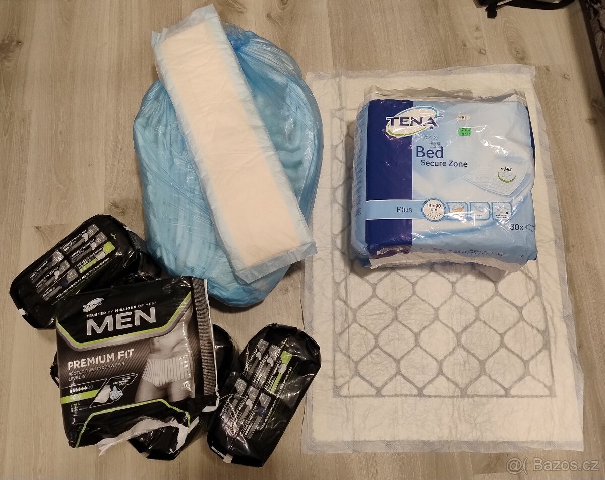 Mužské pleny, absorpční podložky