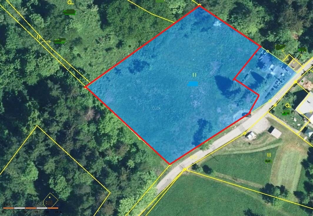 Pozemek 3.200 m2 ke stavbě RD