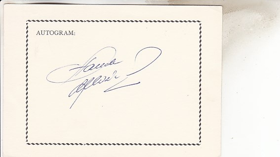 Autogram Stanislav Hložek zpěvák