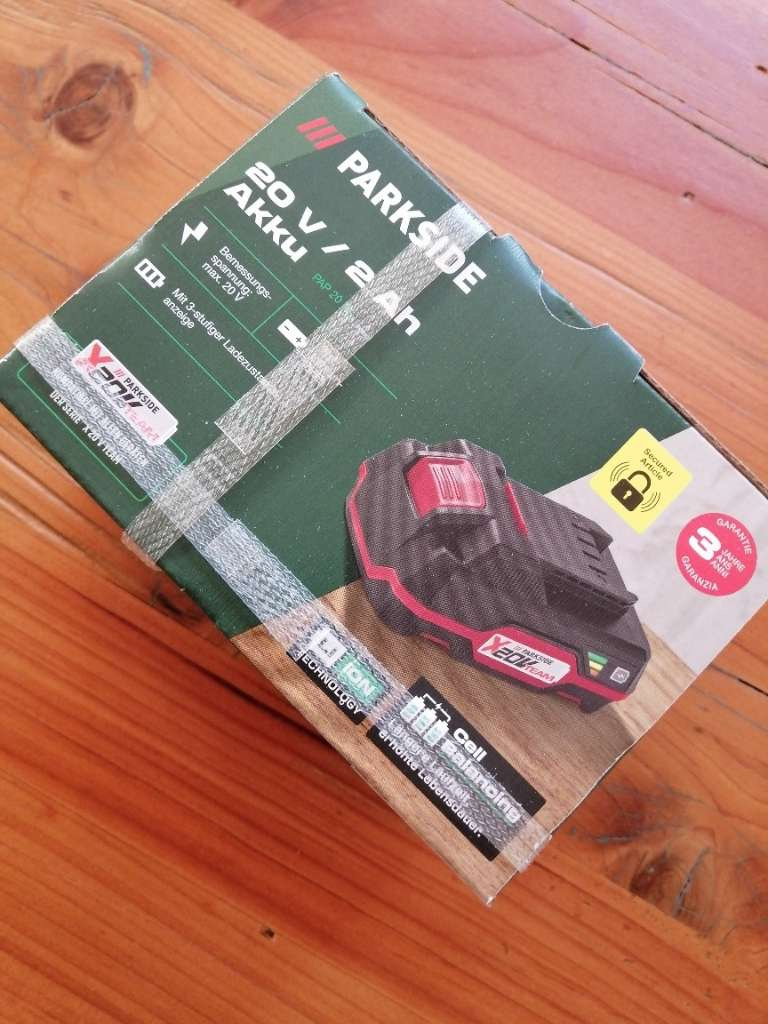 Lidl PARKSIDE Akumulátor 2 Ah PAP 20 volt je nový 08/24