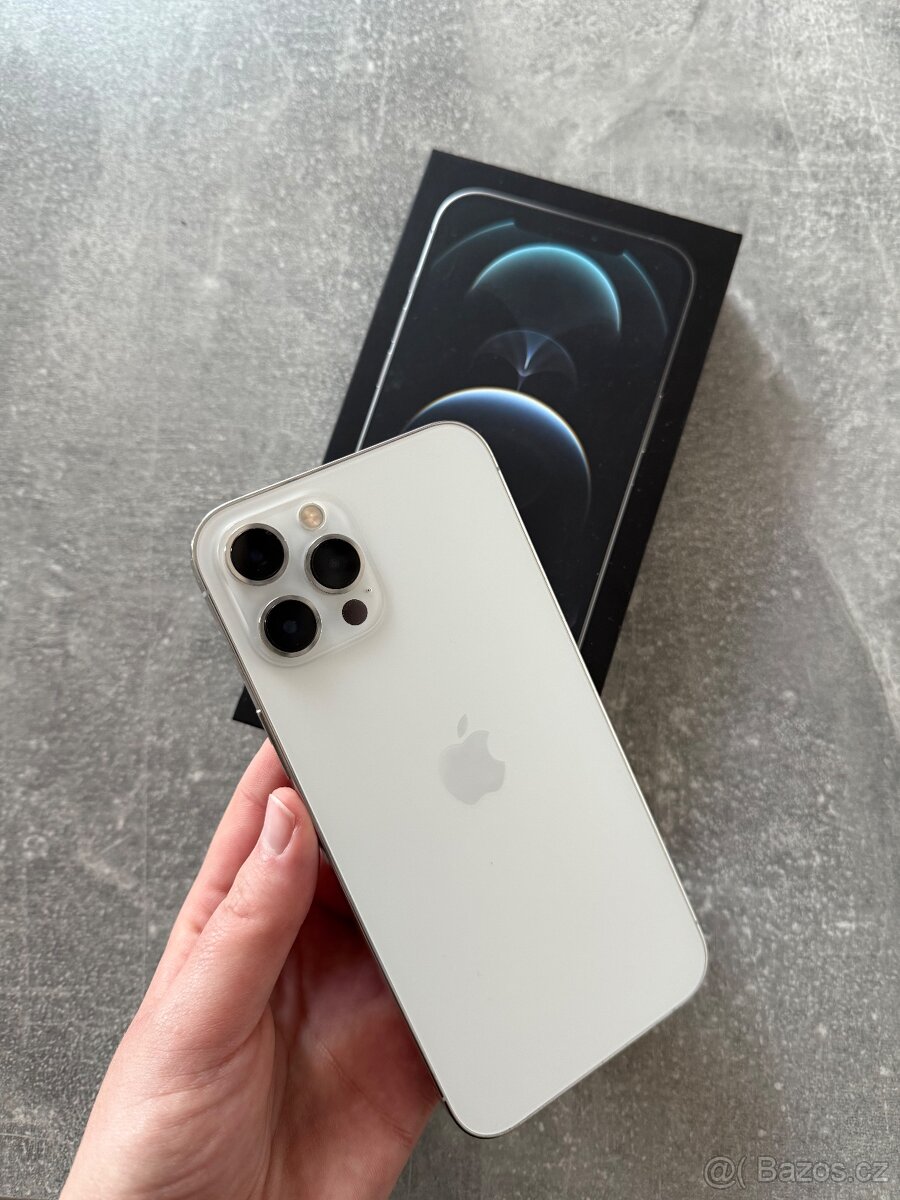 iPhone 12 pro Max 128GB stříbrný (bílý)