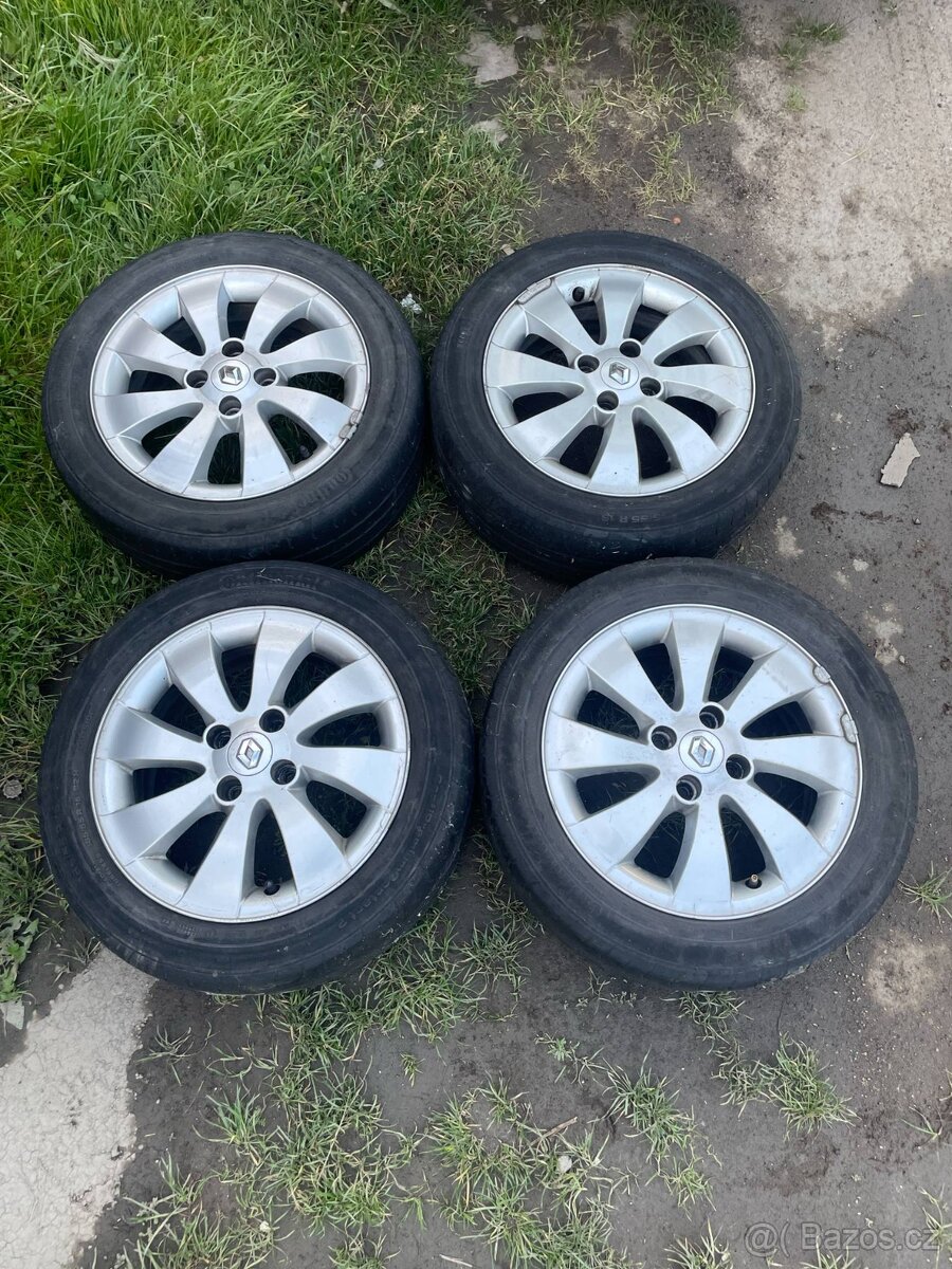 Aludisky4x100 15 letni pneu staré,k zutí 185 55 4mm