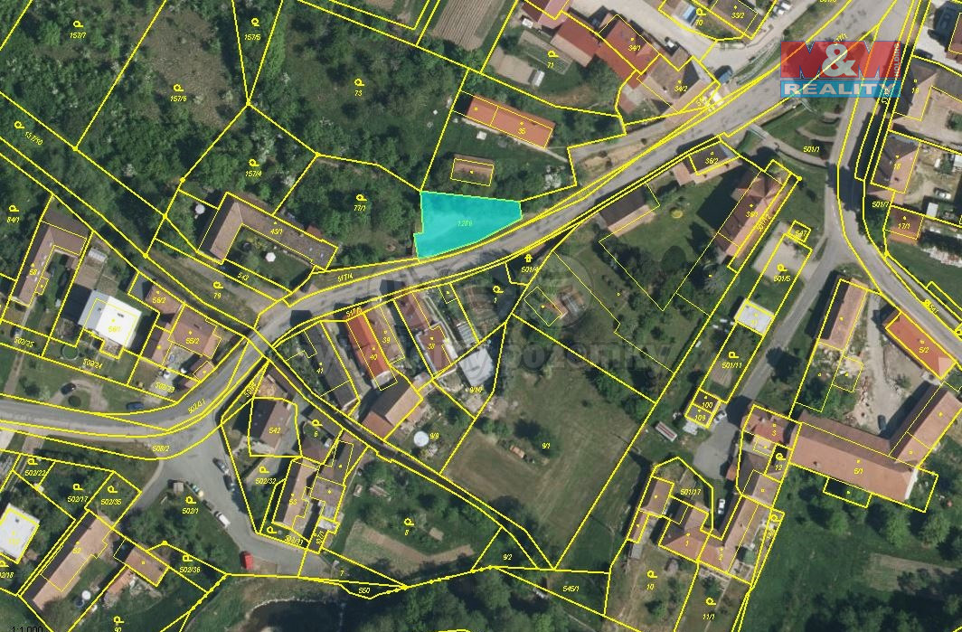 Prodej pozemku k bydlení a pole, 4505 m², Dvakačovice
