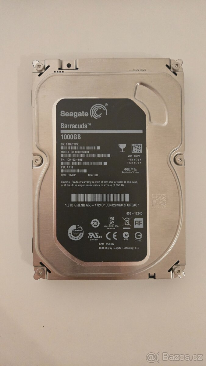 1TB HDD 3,5" Seagate