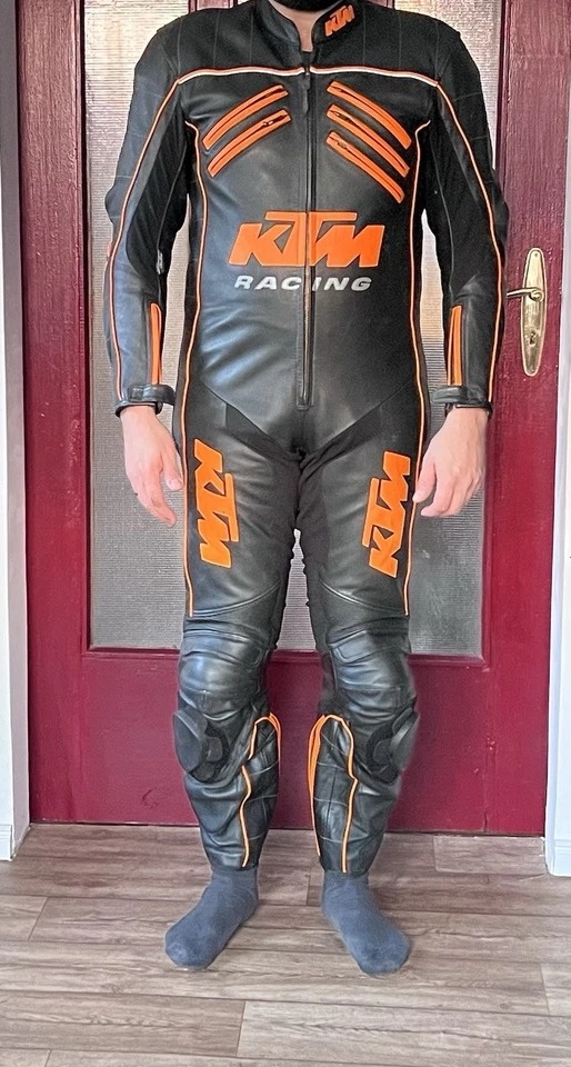 Kožená 1 - dílná moto kombinéza KTM