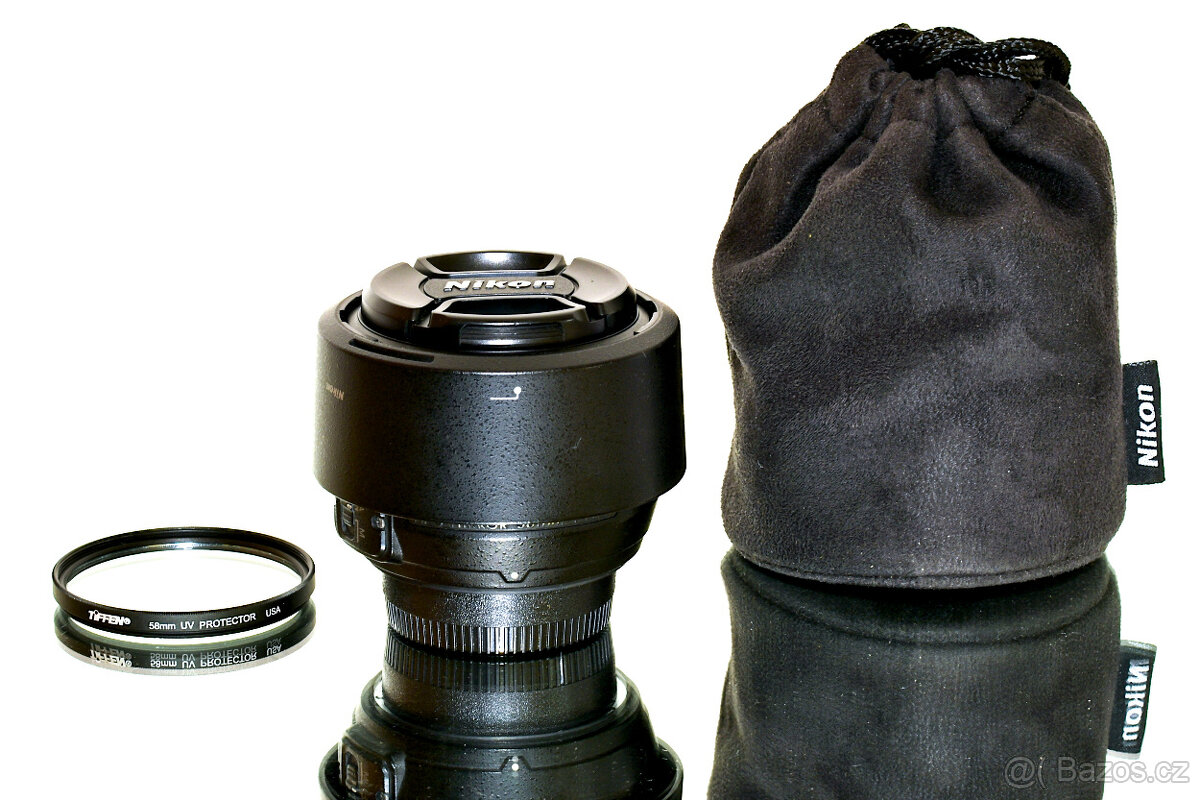 Nikon AF-S Nikkor 1,4/50mm G 9-lamelový + UV Tiffen