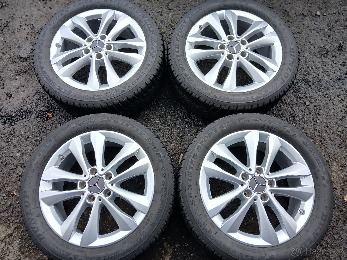Sada Orig Alu kol Mercedes 225/50R17 zimní