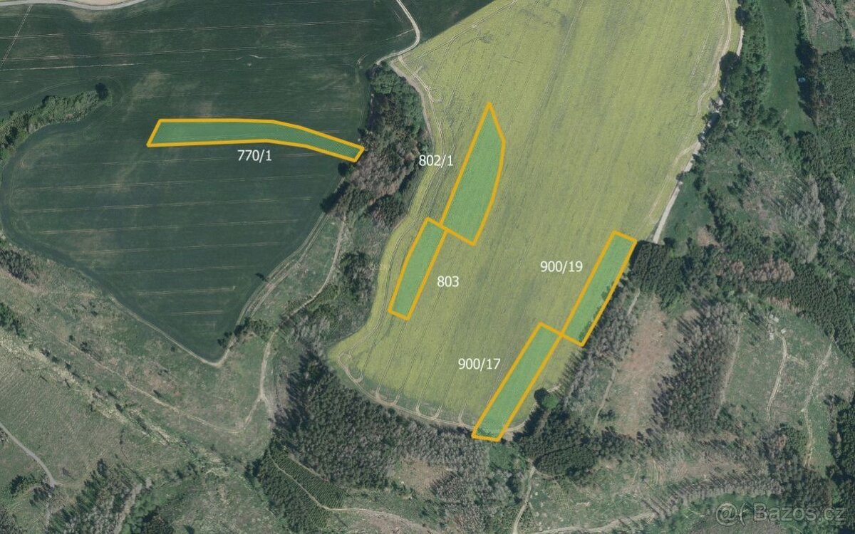 Zemědělská půda, prodej, Hořice, Pelhřimov