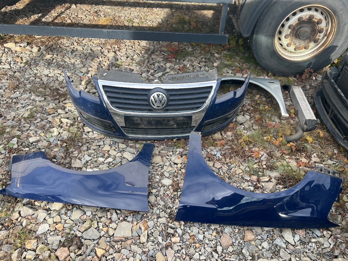 Přední nárazník a blatníky vW Passat B6
