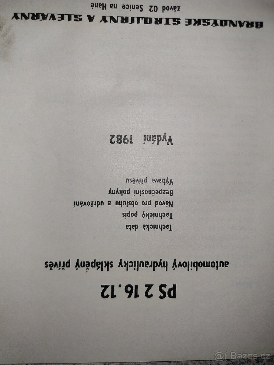 Návody, katalogy dílů, příručky