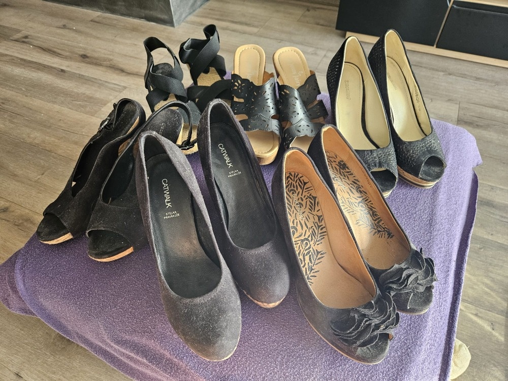 Dámské boty, 6 párů, vel 38