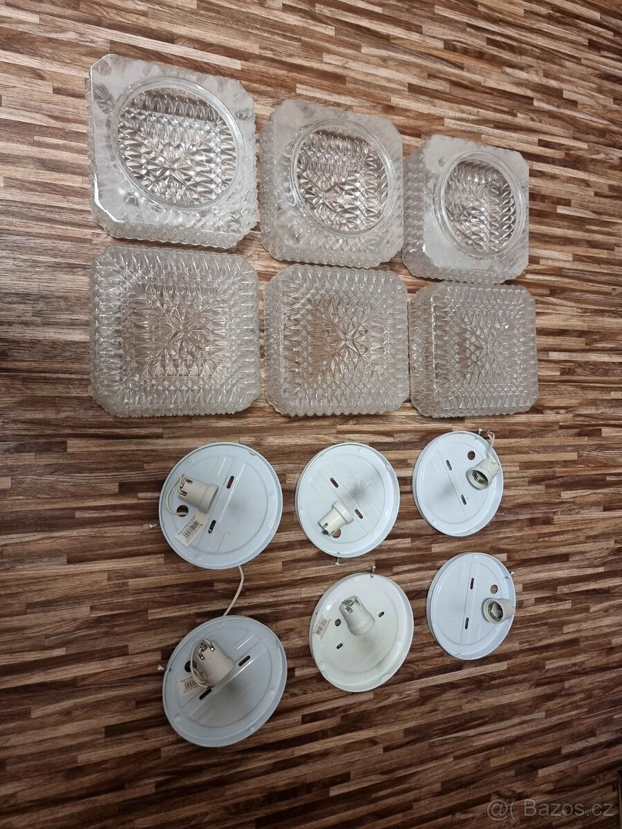 Svítidlo - křišťálové sklo ve tvaru čtverce RAMI