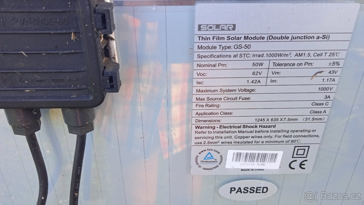 Fotovoltaické panely.