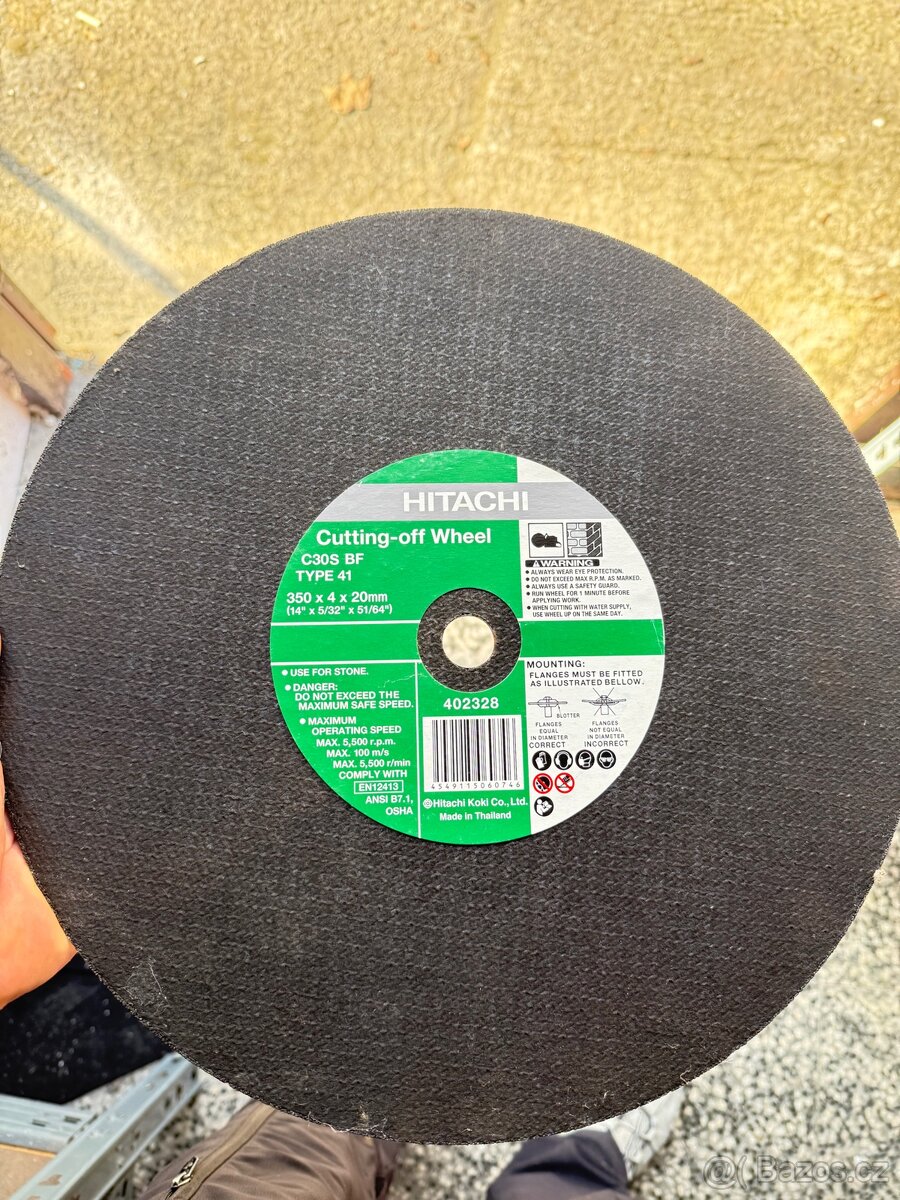 Prodám řezný kotouč Hitashi