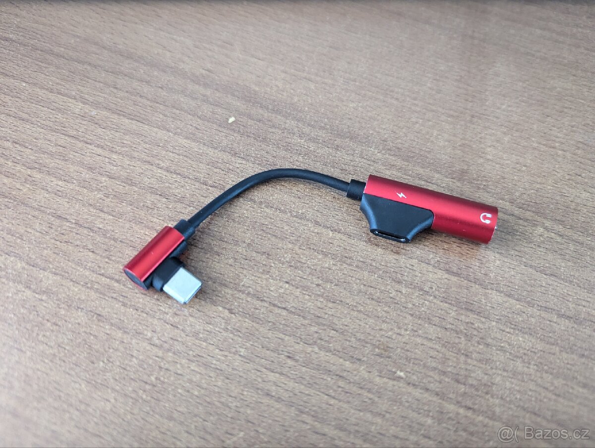 redukce z USB-C na jack 3,5mm (připojení sluchátek)