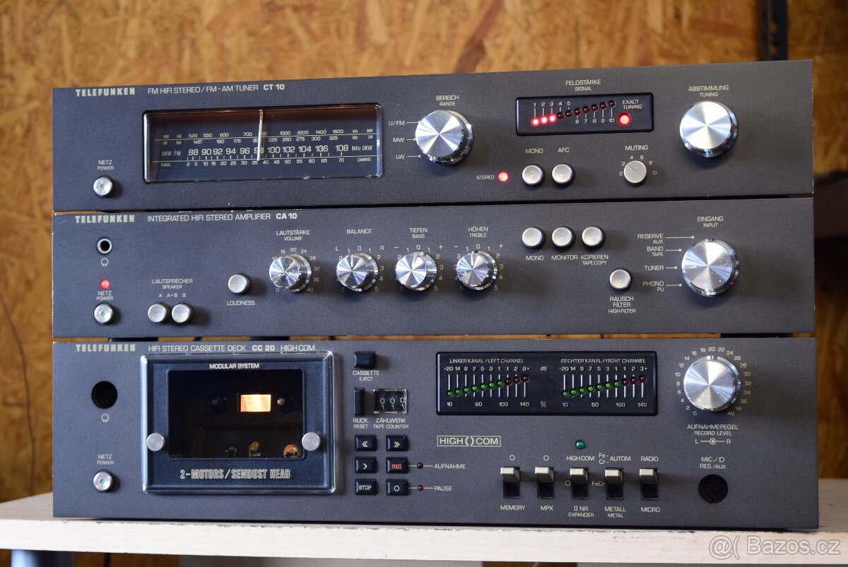 TELEFUNKEN CA 10 VINTAGE STEREO ZESILOVAČ TUNER