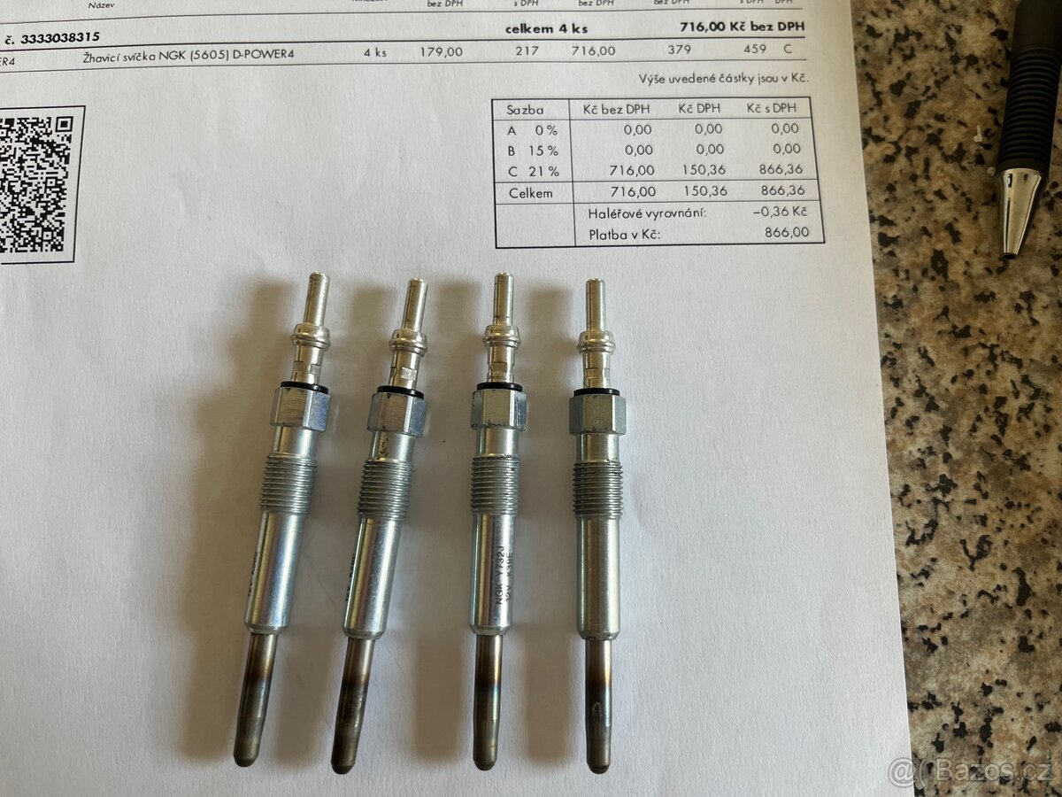 Žhavící svíčky 1.9 TDI, dCi apod. NGK 5605 D-POWER4