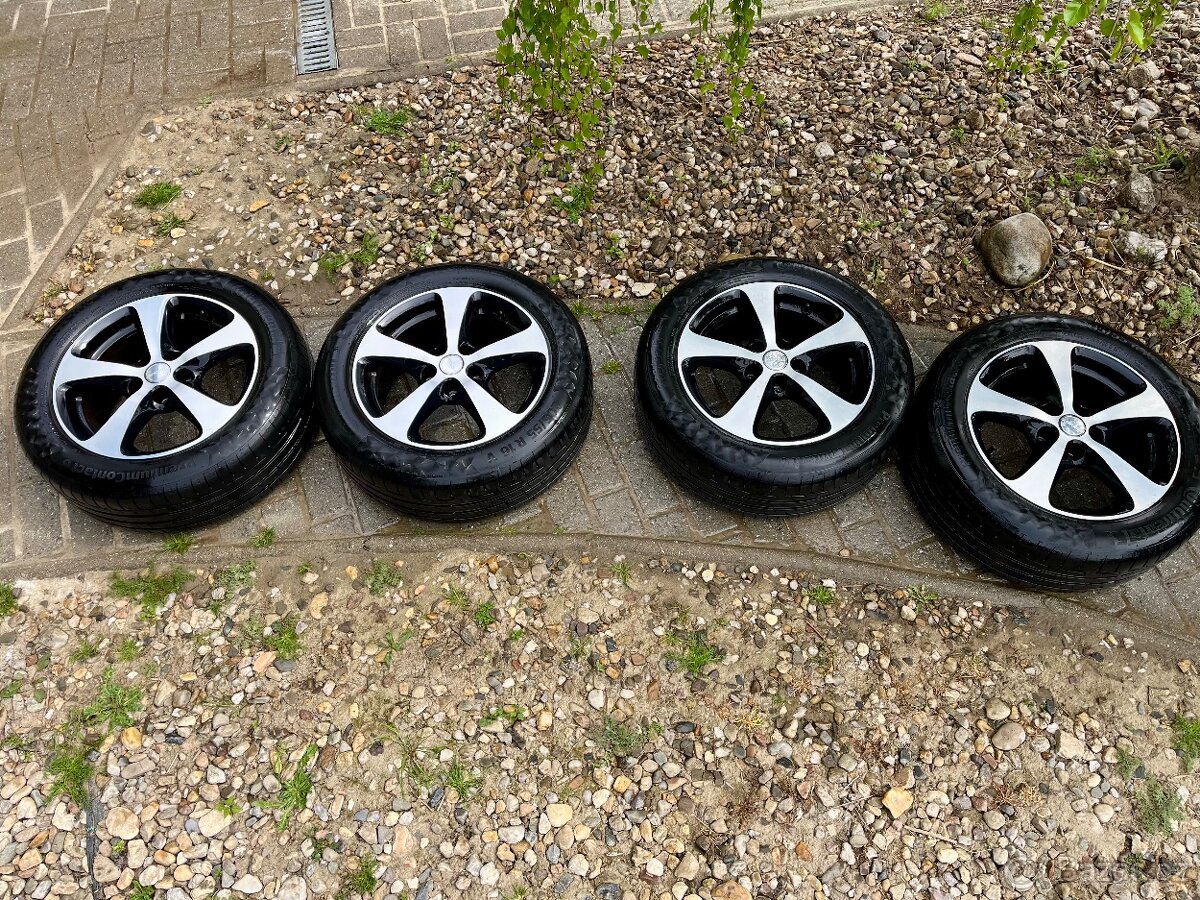 Alu kola Borbet + pneu 205/55 R16 letní