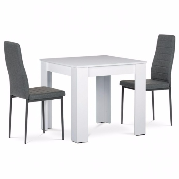Jídelní set bílý stůl + 2 x židle