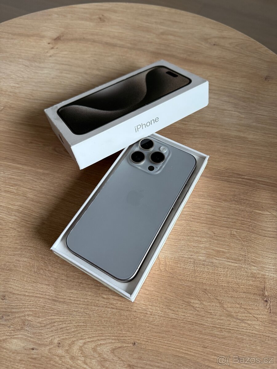 APPLE IPHONE 15 PRO 256GB PŘÍRODNÍ TITAN