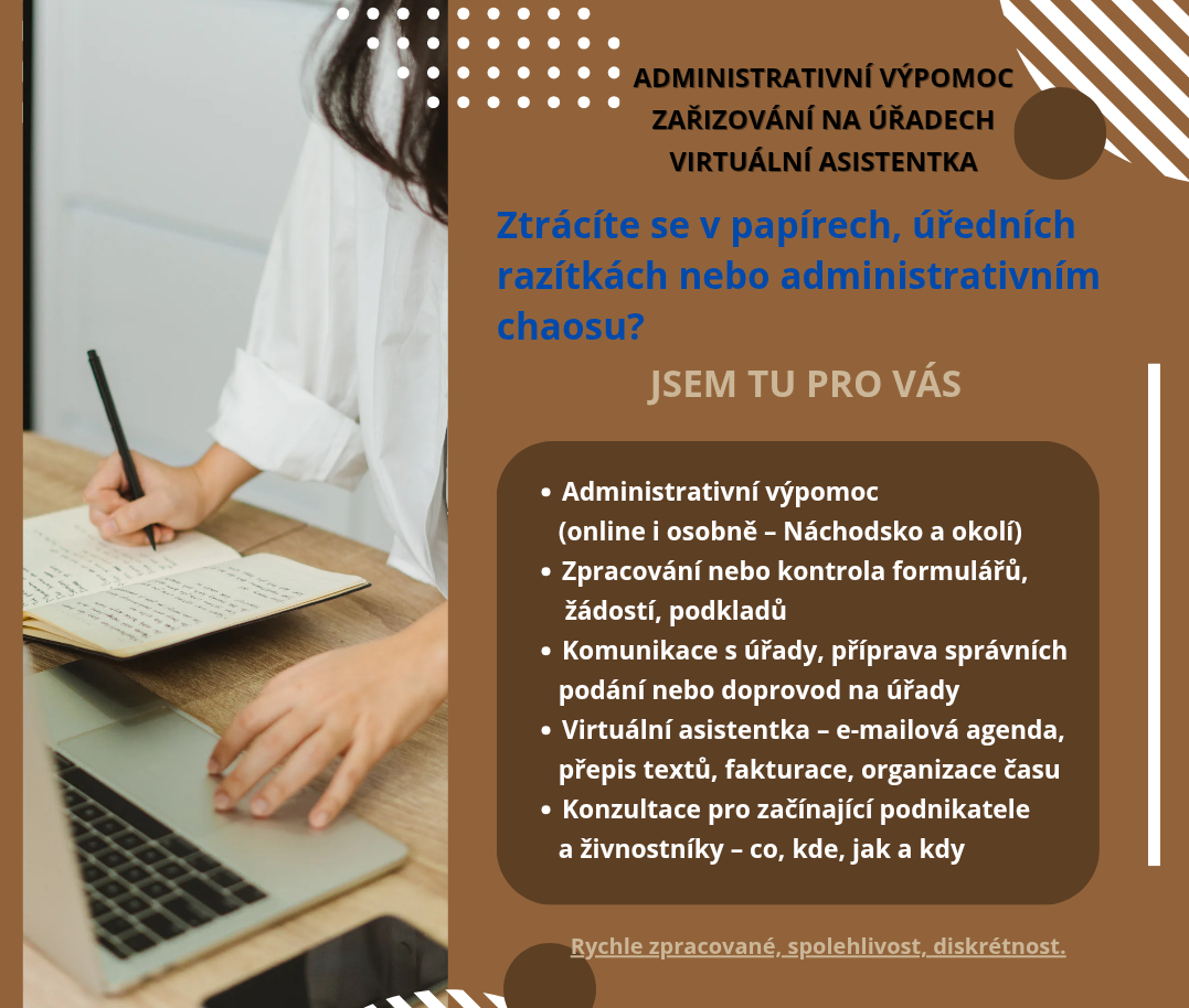 Nabízím Administrativní výpomoc na smlouvu i na IČ