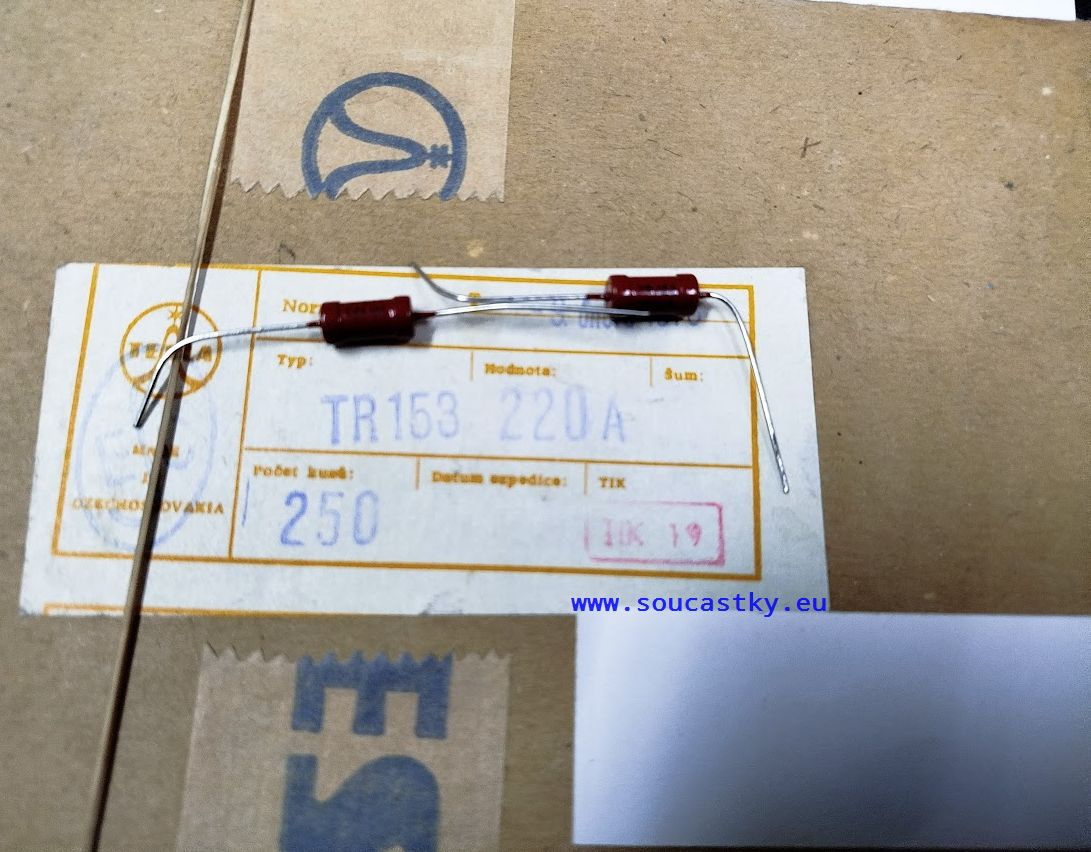 Rezistory 220R TR153  1W - prodáno