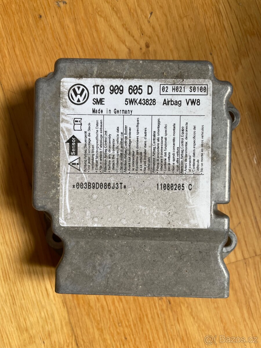 Řídící jednotka airbagů VW 1T0909605D