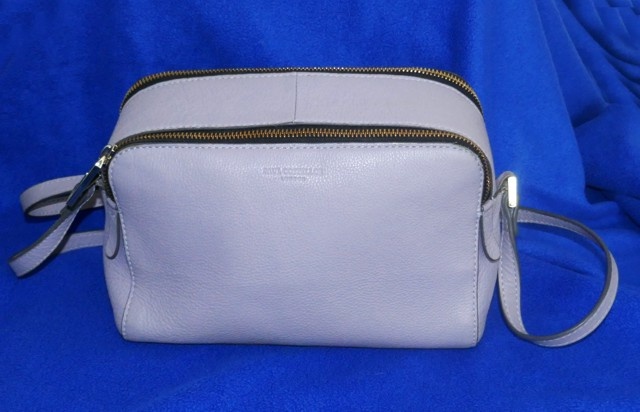 Kožená šedá kabelka/crossbody, zn. Paul Costelloe
