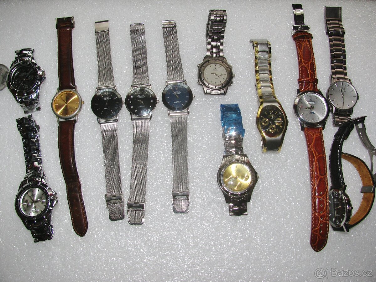 hodinky rolex, breitling... 15 ks