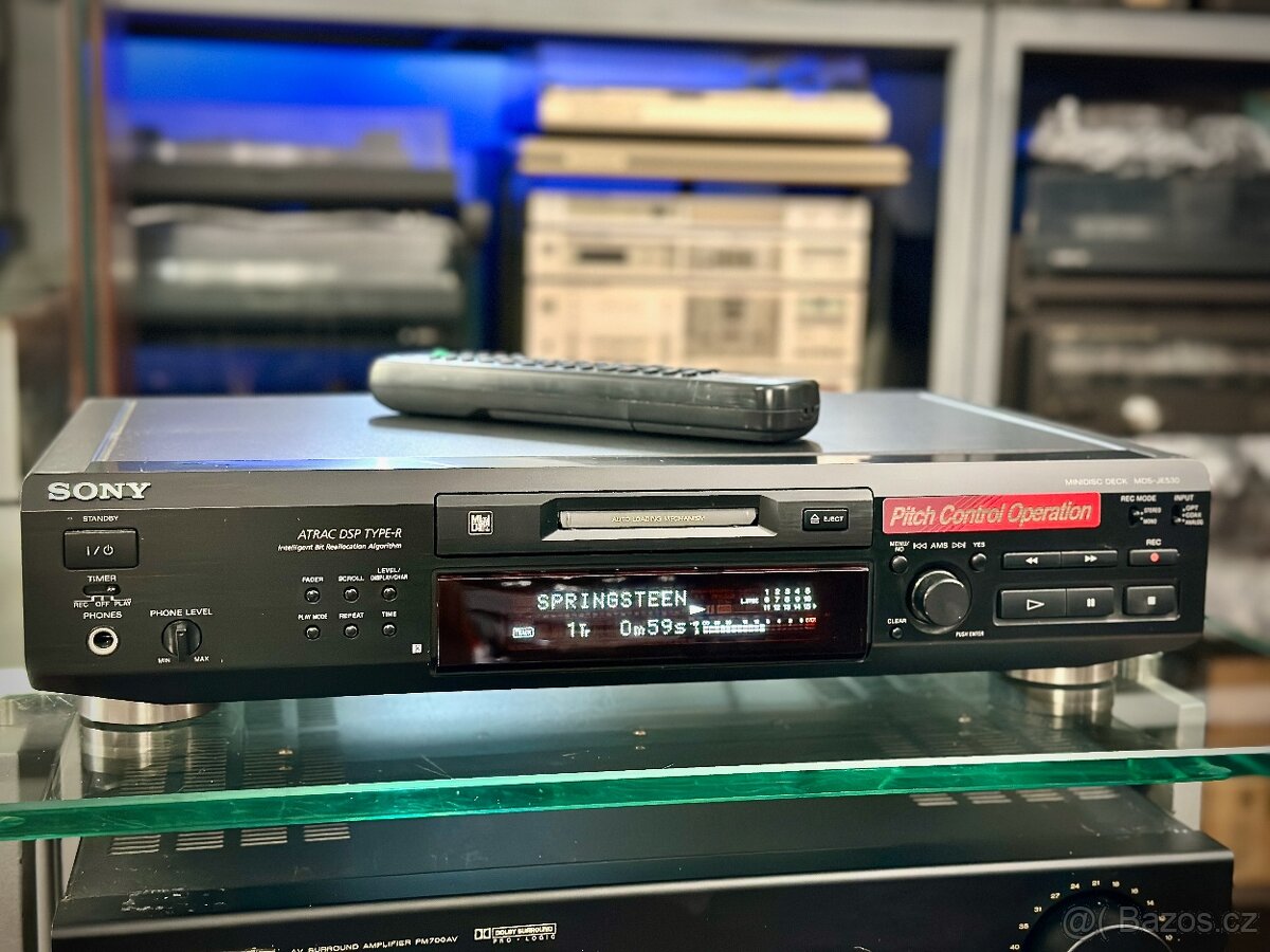 SONY MDS-JE530 (r.1999) digital-in/out, dálka
