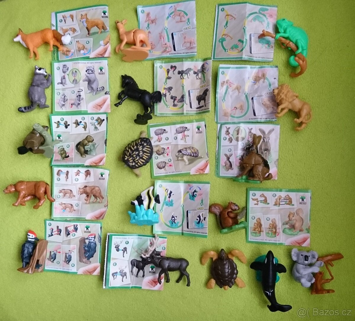 Kinder figurky - zvířátka