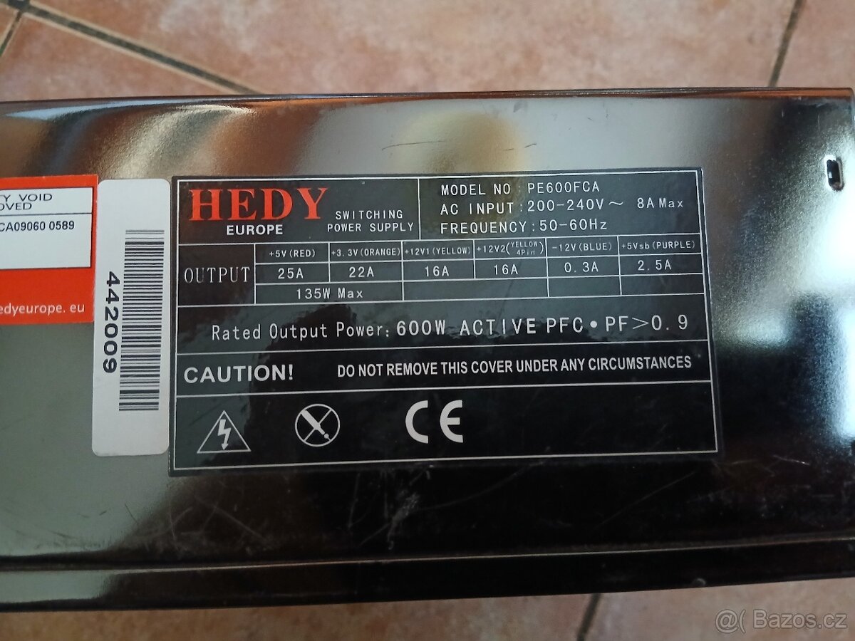 Pc zdroj 600W