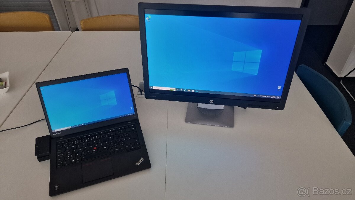 Lenovo T440s včetně monitoru a dock-in stanice