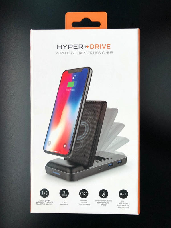 HyperDrive bezdrátová nabíječka a USB-C Hub