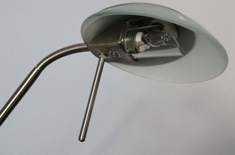 Lampa broušený nerez LED zdroj světla