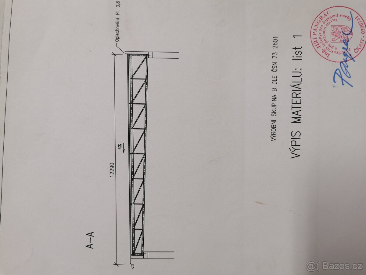 Hala, střecha, krov