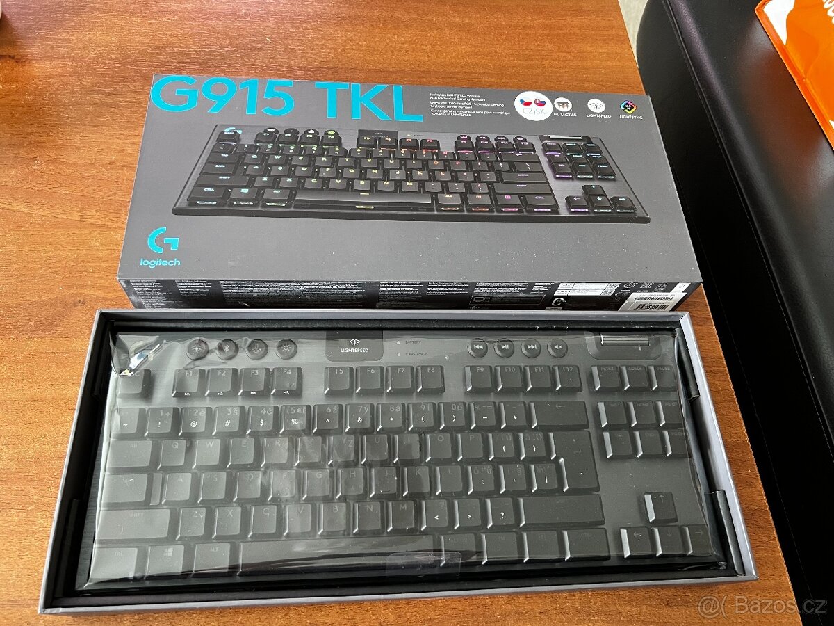 Herní mechanická klávesnice Logitech G915 TLK CZ