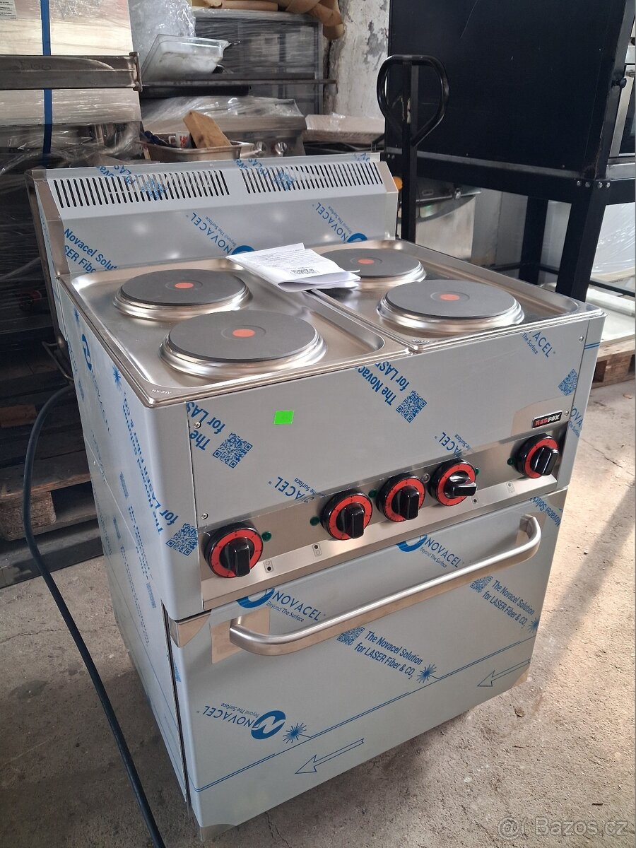 El. sporák RedFox SPT60ELS s horkovzdušnou pecí, NOVÉ