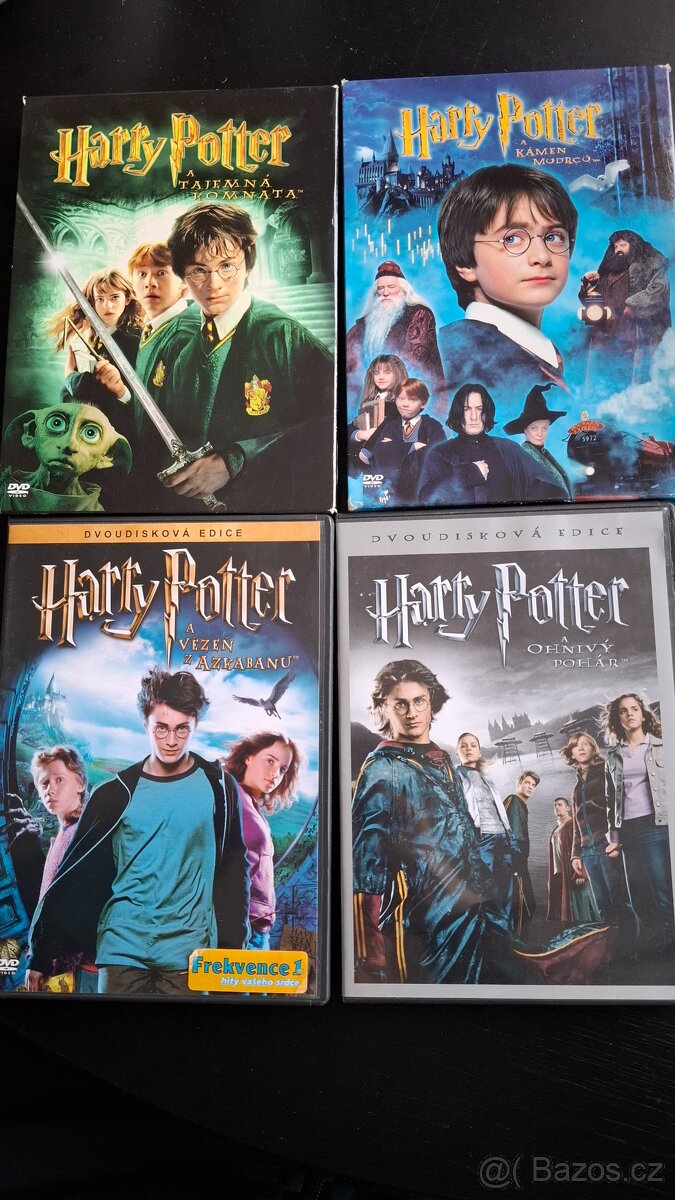 Harry Potter DVD 1-4 díl