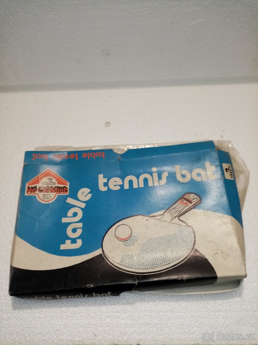 Retro ping pong pálka nepoužitá a míčky