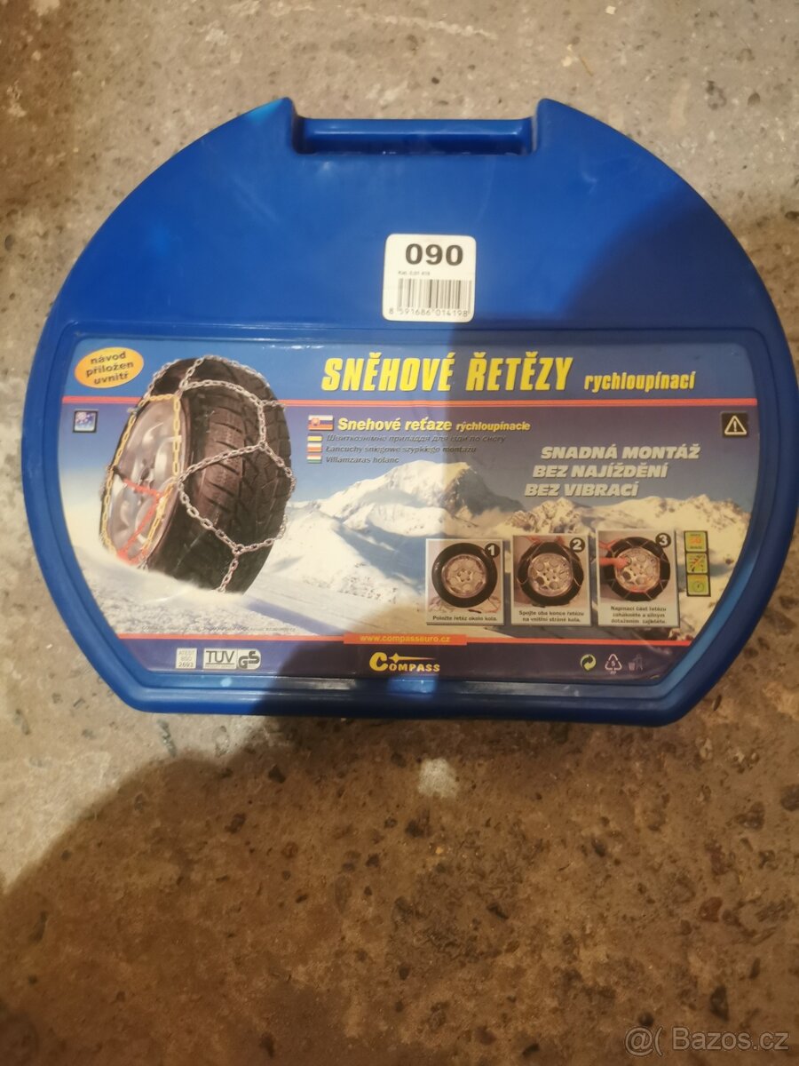 Sněhové řetězy a tažné lano