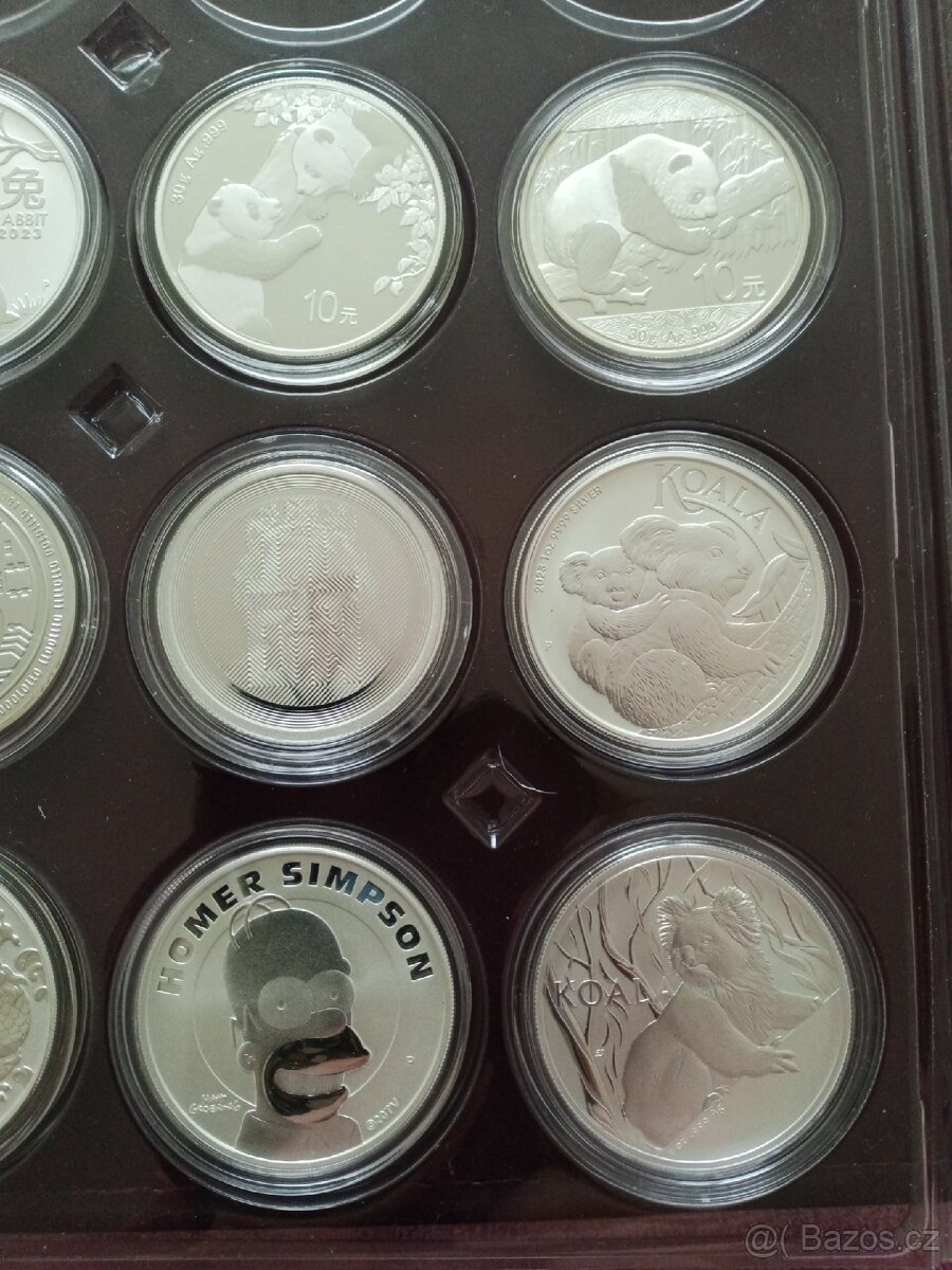 Mince stříbrné 1oz 2oz